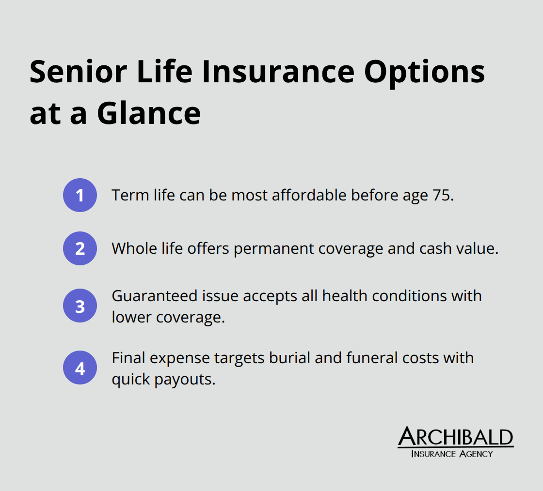 Quick overview of life insurance types for seniors and their key benefits